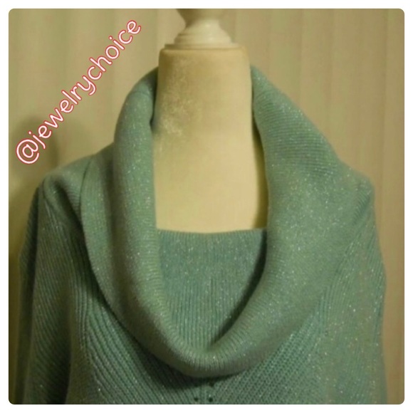 🆕 Kira Shimmer Cowel Neck Sweater Glitter - Picture 2 of 6